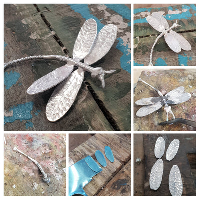 Handcrafted Bespoke Dragonfly Large Pendant = one happy customer :)