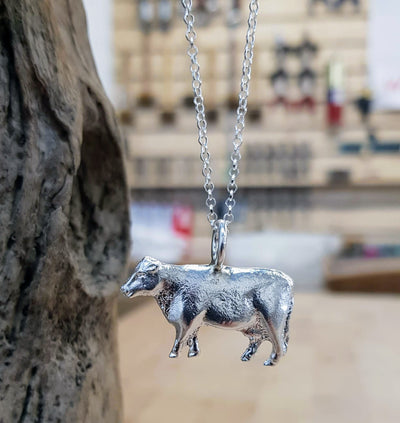 A Necklace created for an agricultural student ... Dairy Cow ... Fab
