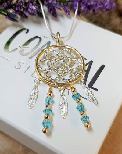 Handcrafted Gold Dreamcatcher for a customers 70th Birthday :)