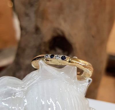Bespoke organic ring using customers old gold :)
