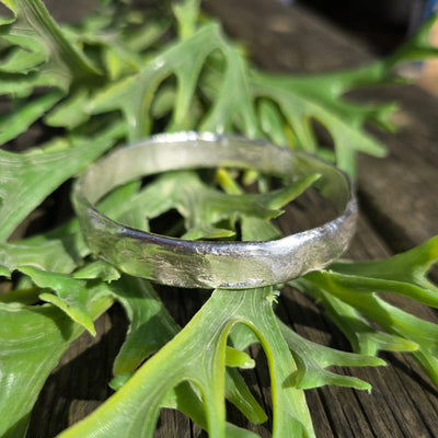 Chunky Organic Ashes Memory Bangle