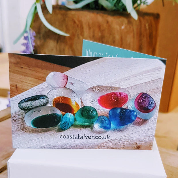 Codd Marble Sea Glass Bangle or Necklace (116)