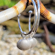 Cute Cockle Shell Hoop Earrings