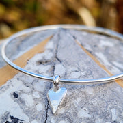 Small Vintage Heart Bangle