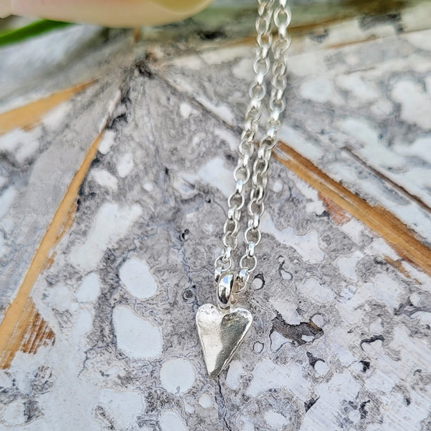 Small Vintage Heart Necklace