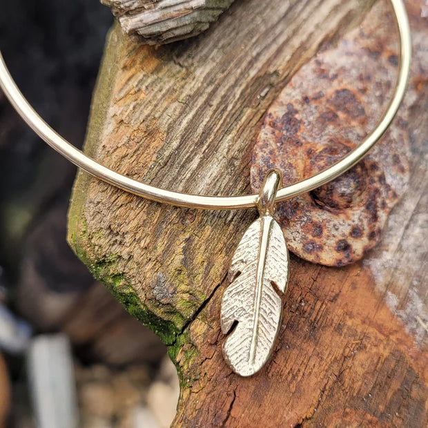 Ashes Into Gold Feather Bangle