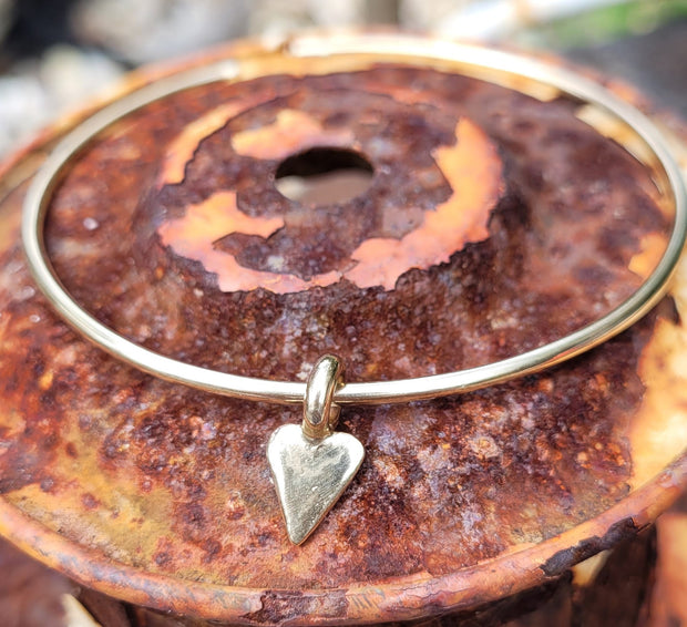 Gold Sweet Heart Bangle