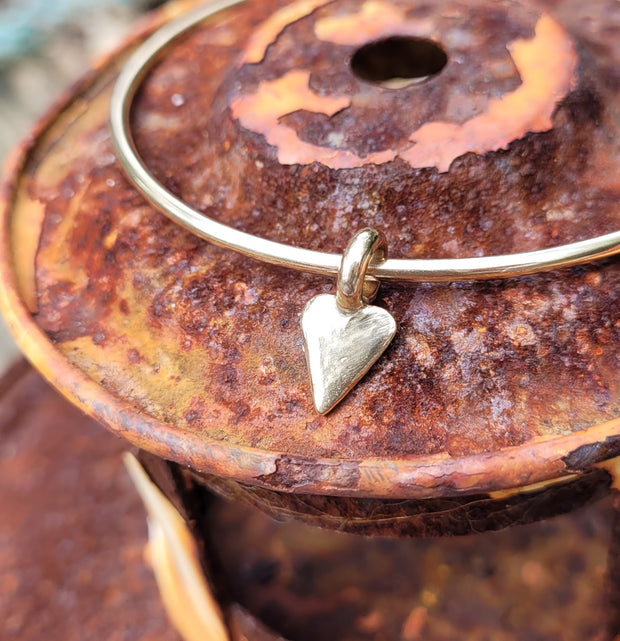 Gold Sweet Heart Bangle