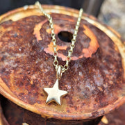 Gold Shooting Star Necklace