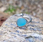 Aqua Pool Sea Glass Ring (5)