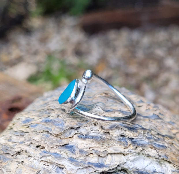 Aqua Pool Sea Glass Ring (5)