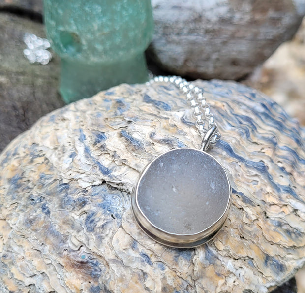 Bubble Tide Sea Glass Necklace  (87)