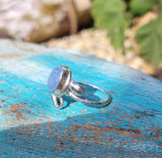 Penzance Blue, Sea Glass Ring (107)