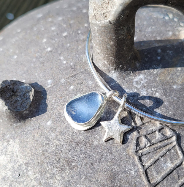 Ocean Star Sea Glass Bangle or Necklace (125)