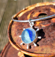 Ahoy There Sea Glass Marble Necklace or Bangle (144)