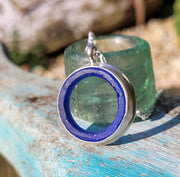 Karma Cobalt Blue Sea Glass Necklace (141)
