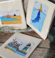 Original Watercolour Cards Pack of Five