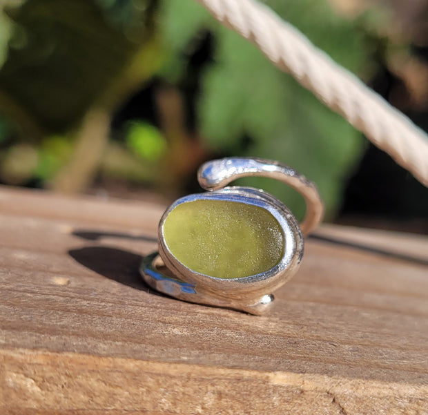 Lemon Moon Sea Glass Ring (61)