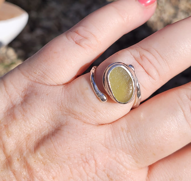 Lemon Moon Sea Glass Ring (61)