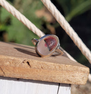 A Little Piece of Rainbow Sea Glass Ring (96)