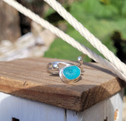 Aqua Tide Sea Glass Ring (97)