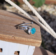 Aqua Tide Sea Glass Ring (97)