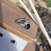 Aqua Splash Sea Glass Ring (36)