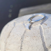 Crescent Moon Small Dangle Ring