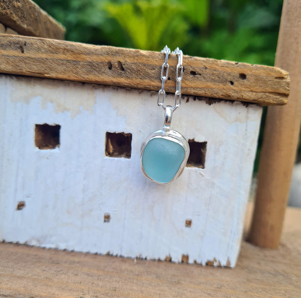 Cornish Pool, Sea Glass Necklace  (19)