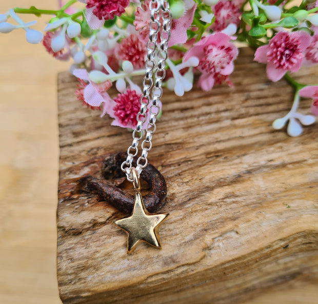 Ashes into Gold 'My Star' Belcher Necklace