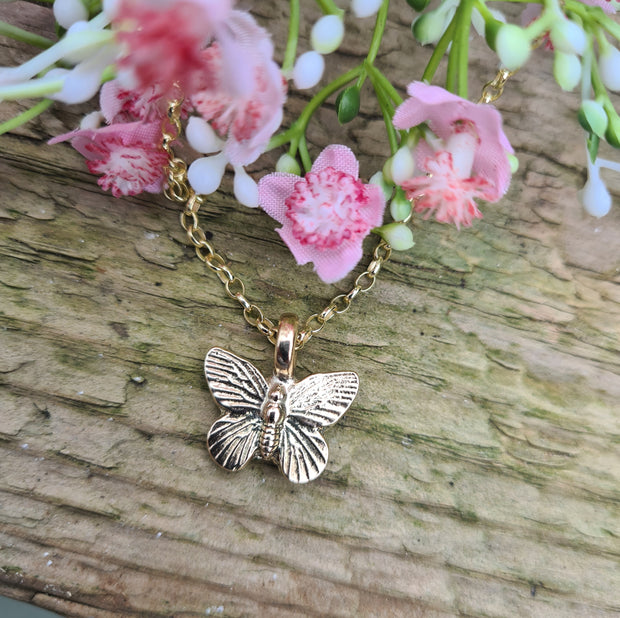 Ashes into Gold 'Butterfly' Belcher Necklace