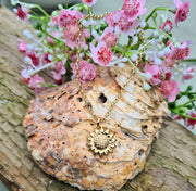 Ashes into Gold 'Sunflower' Belcher Necklace