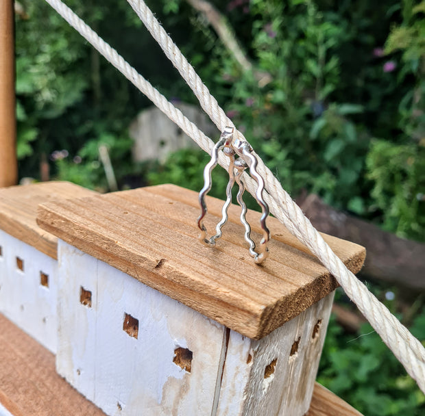 Wave Handcrafted Sterling Silver Hoop Earrings in Four Diffrent Sizes