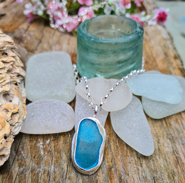 Beach Treasure, Sea Glass Necklace  (106)