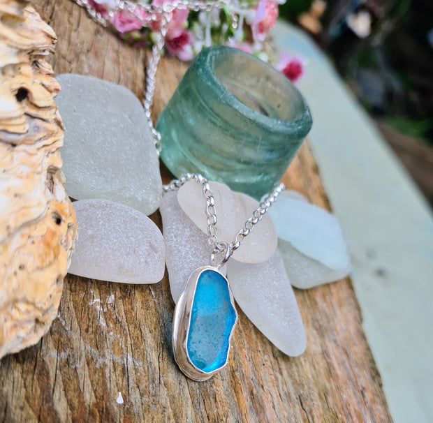 Beach Treasure, Sea Glass Necklace  (106)