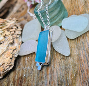 Tide Line, Sea Glass Necklace  (103)