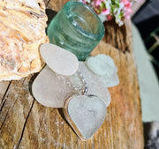 Pure of Heart, Sea Glass Necklace  (213)