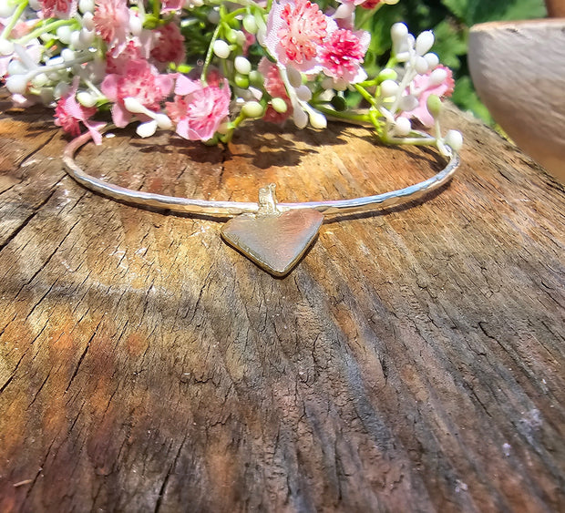 Ashes into Gold 'Vintage Heart' Bangle