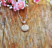 Ashes into Gold 'Full Moon Disc' Belcher Necklace