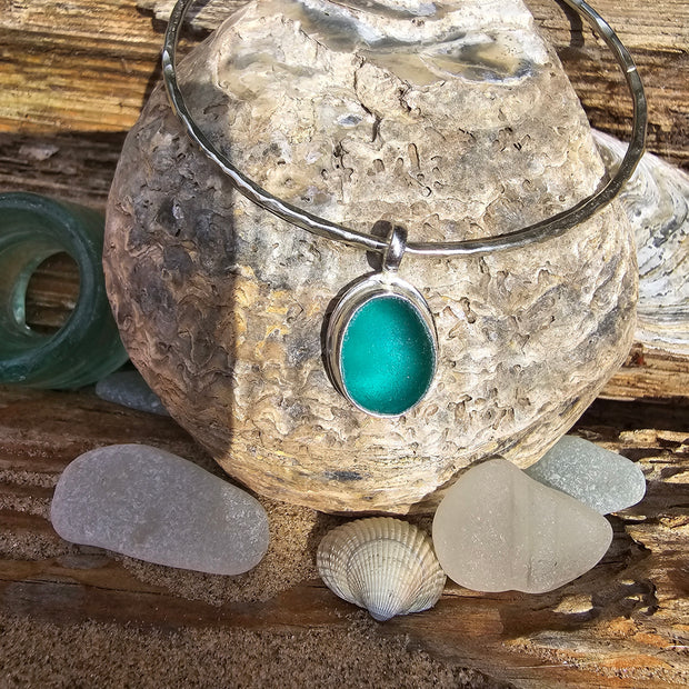 Cornish Tide Sea Glass Necklace or Bracelet  (260)