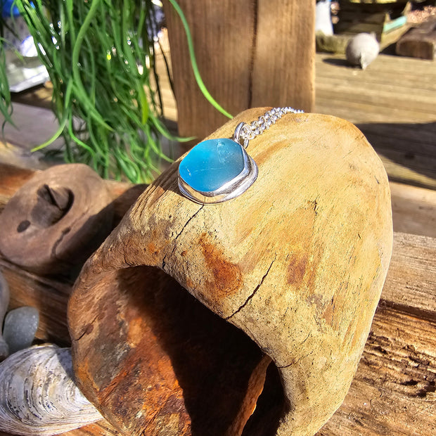 Sea Spray Cove Sea Glass Necklace or Bangle  (Aqua282)