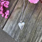 Ashes into Silver 'Vintage Heart' Long Link Necklace