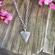 Ashes into Silver 'Vintage Heart' Belcher Necklace