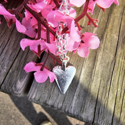 Ashes into Silver 'Vintage Heart' Belcher Necklace