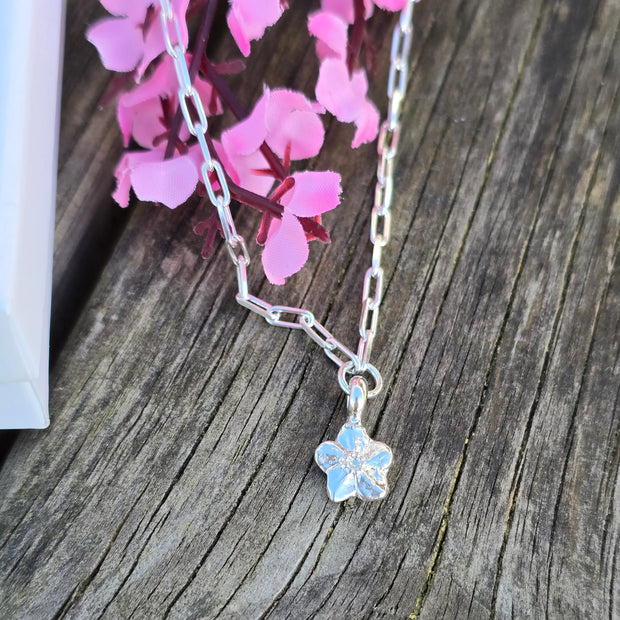 Ashes into Silver 'Forget me Knot' Long Link Necklace