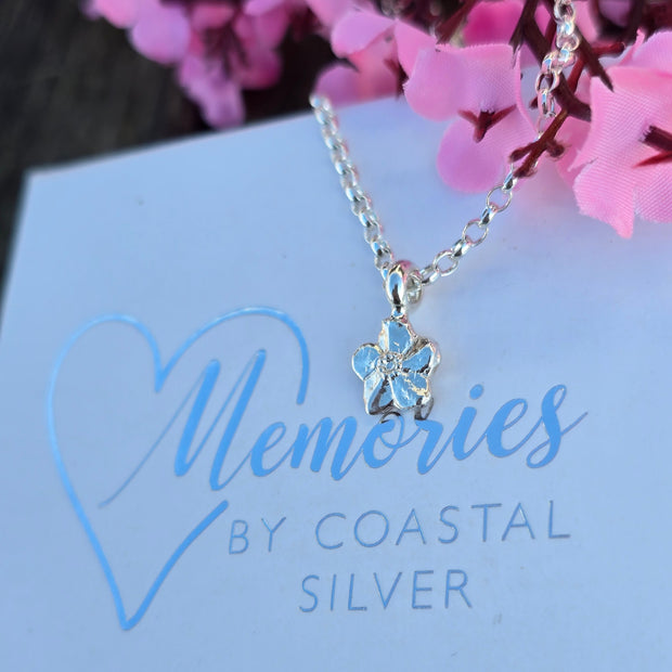 Ashes into Silver 'Forget me Knot' Belcher Chain Necklace