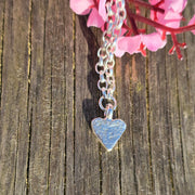 Ashes into Silver 'My Heart' Belcher Necklace