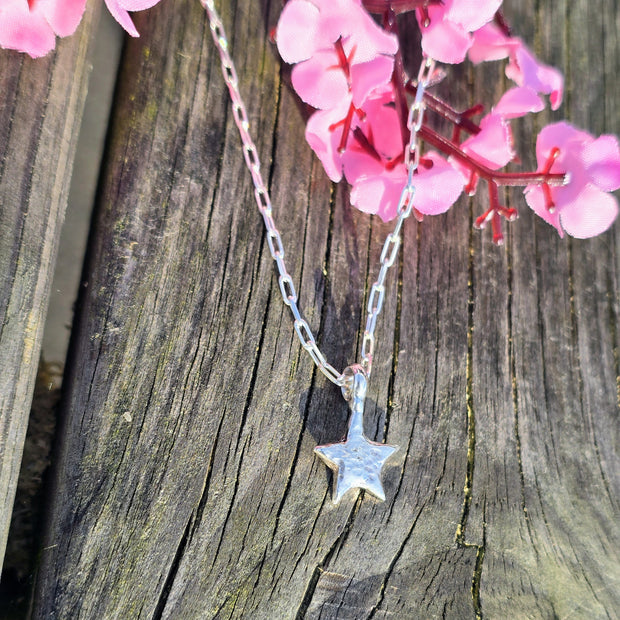 Ashes into Silver 'My Star' Memory Long Link Necklace