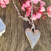 Ashes into Silver 'Holding You Close' Memory Heart Necklace