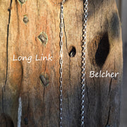 Silver Handwriting Bar Necklace